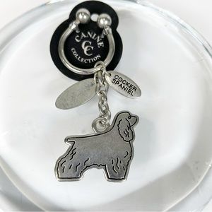 Canine Collection Cocker Spaniel Dog Metal Key Ring NEW